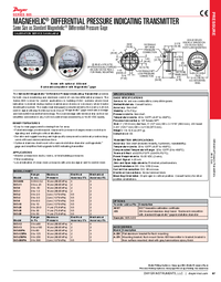Thumbnail of document Brochure - 605 Magnehelic Differential Pressure Indicating Transmitter